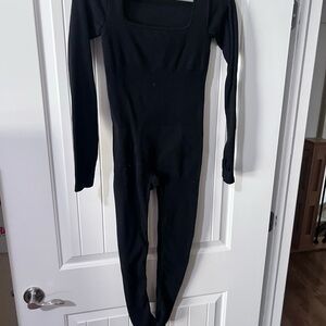 Black Long Sleeve Jumpsuit